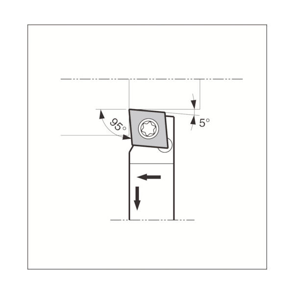 京セラ（KYOCERA） 京セラ スモールツール用ホルダ SCLCR1212JX-09FF 1