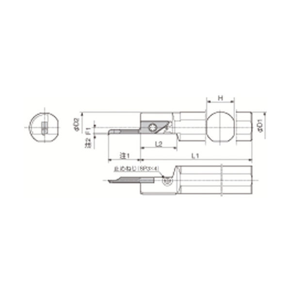 京セラ 小内径ボーリング システムバー SーSVNーSN S19H-SVNR12SN 1個 648-8544（直送品）