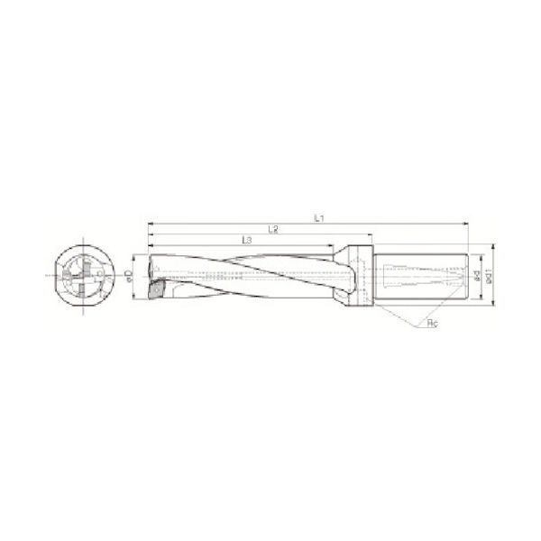 京セラ（KYOCERA） 京セラ ドリル用ホルダ S25-DRZ2496-08 1個 142-3991（直送品） - アスクル