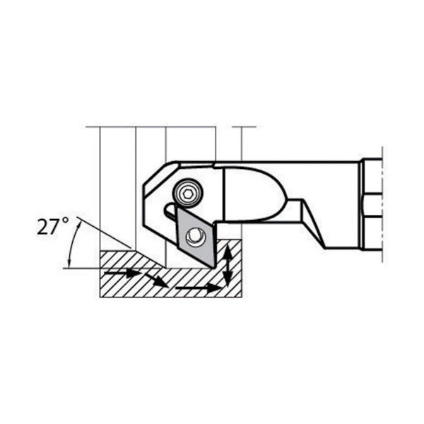 京セラ（KYOCERA） 京セラ 内径加工用ホルダ S32S-PDZNR15-44 1個 653-5291（直送品）