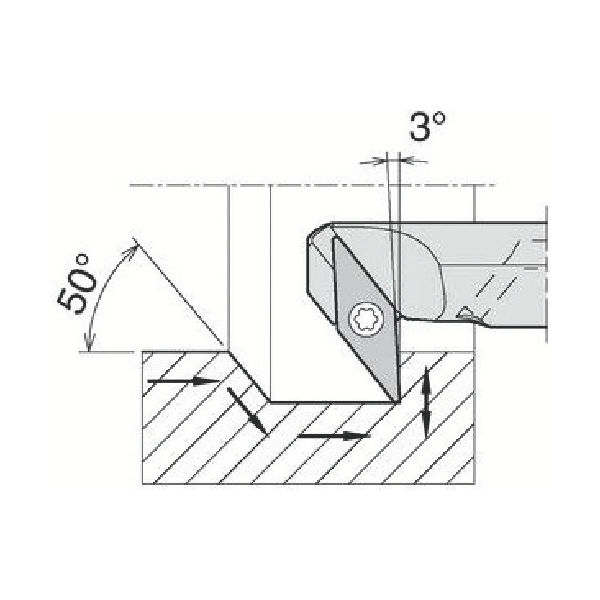 京セラ 内径加工用ホルダ A16Q-SVZBR11-20AE 1個 646-5137（直送品）