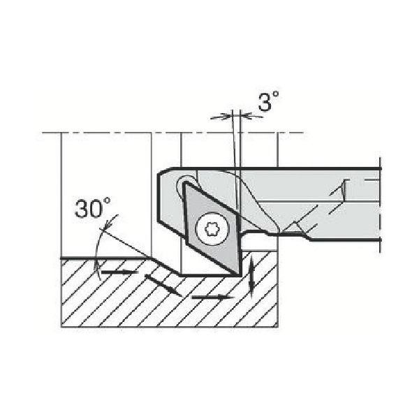 京セラ 内径加工用ホルダ A25S-SDZCR11-32AE 1個 646-5269（直送品）