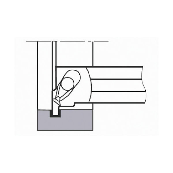 タンガロイ 内径溝入れ加工用バイト CGXR/L CGXR0040 1個 711-8589（直送品）