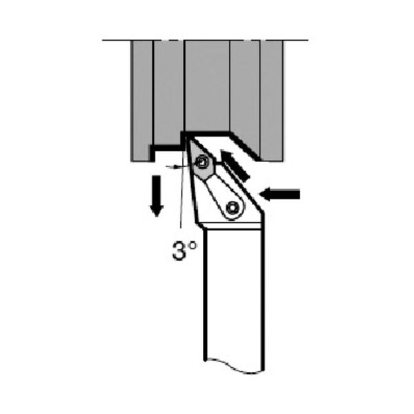 タンガロイ タング・ターン マルチクランプバイト MVJN R/L MVJNR3232P16 1個 711-5768（直送品）