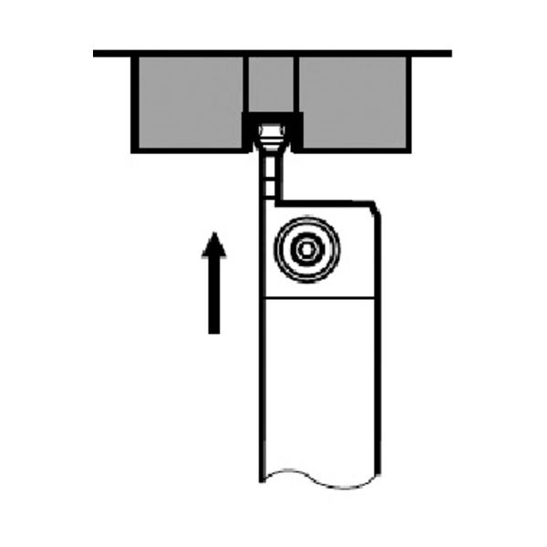 タンガロイ マイティー・シリーズ 外径溝入れ・旋削加工用バイト CGSSR/L CGSSR2020-50 1個 350-2163（直送品）