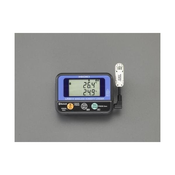 エスコ ワイヤレス温湿度ロガー EA742HC-10 1セット（直送品） - アスクル