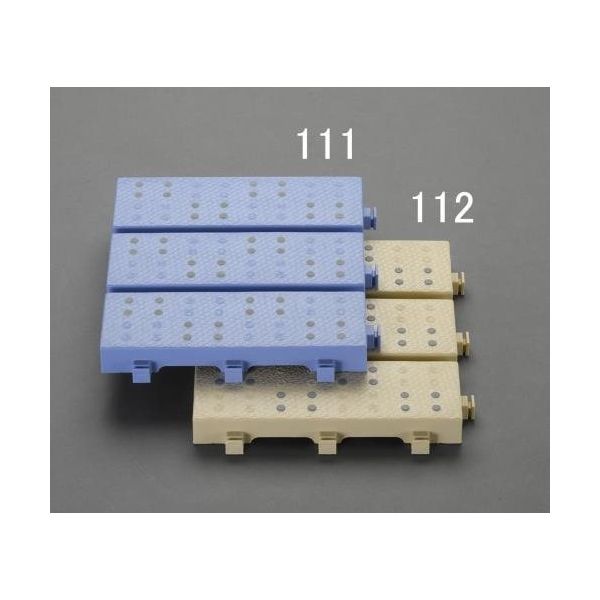 エスコ 300x300mm すのこ(ジョイント式/ブルー) EA997RJ-111 1セット(3個)（直送品）