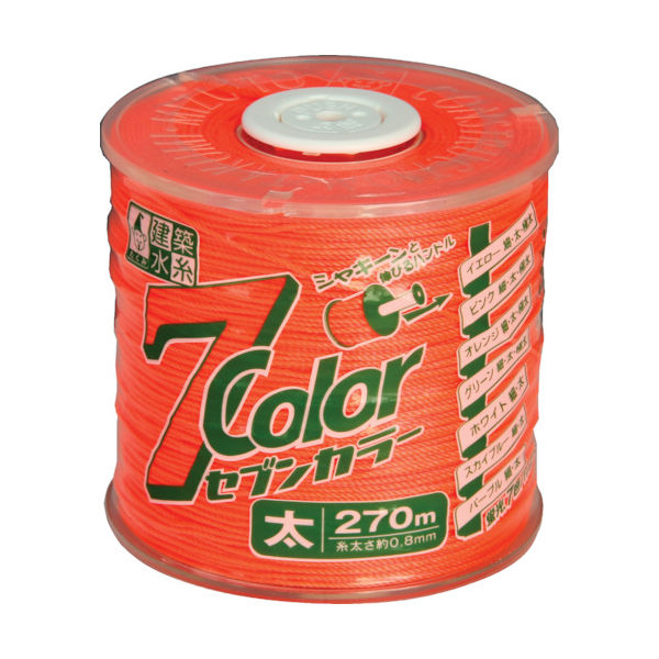 たくみ 7COLOR 太 オレンジ 270M 4807 1巻(1個) 751-5341（直送品）