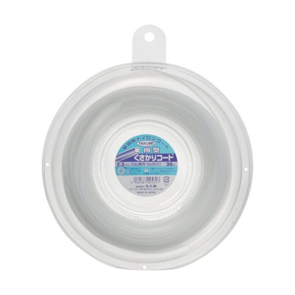 たくみ ナイロンコード "くさかりコード 角型 2.3mm×30m 9531 1個 751-5618（直送品）