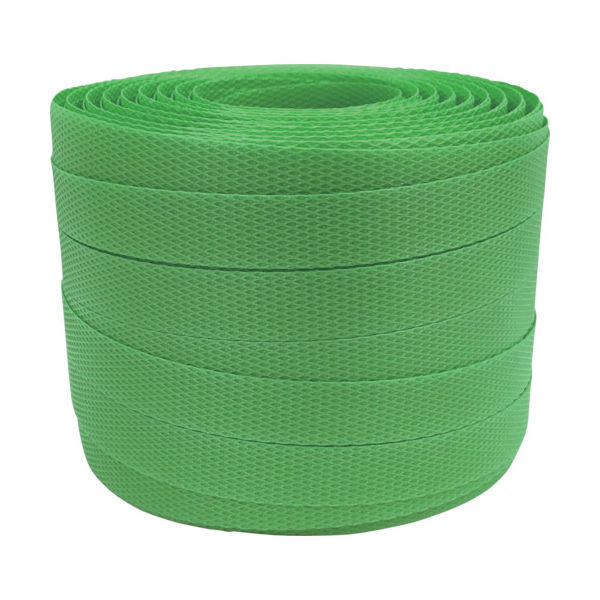 ユタカメイク 梱包用品 PPバンド 15.5mm×100m グリーン L-105 1巻 754-0744（直送品）