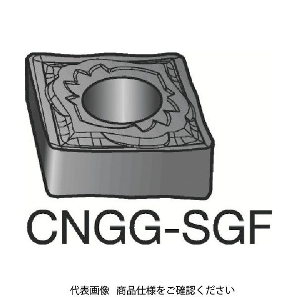 サンドビック T-Max P 旋削用ネガ・チップ CNGG 12 04 04-SGF H13A 604-9028（直送品）