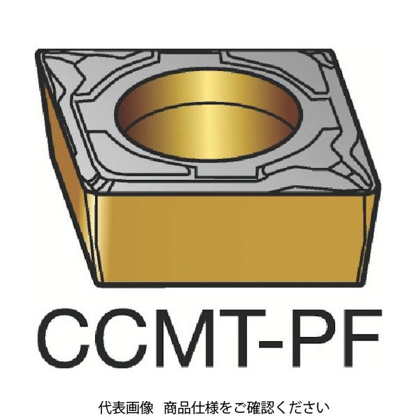 サンドビック コロターン107 旋削用ポジ・チップ CCMT 09 T3 02-PF 5015 606-8618（直送品）