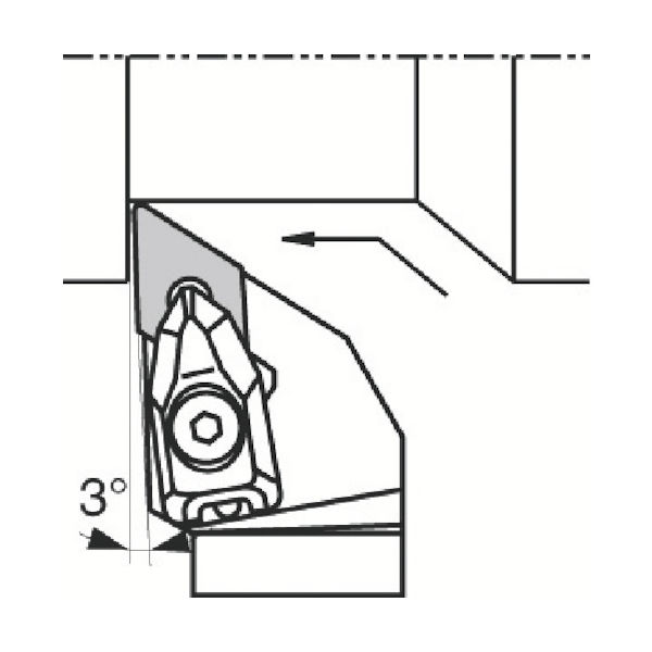 京セラ（KYOCERA） 京セラ 外径加工用ホルダ DDJNL2525M-1504 1本 358