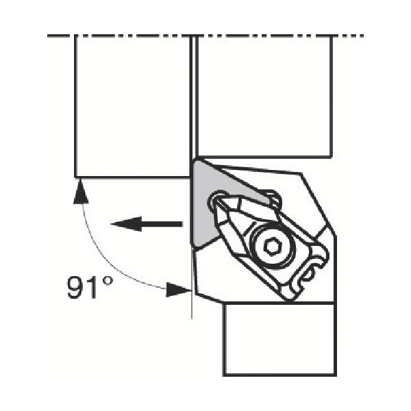 京セラ 外径加工用ホルダ DTGNR2525M-16 1本 358-0334（直送品）