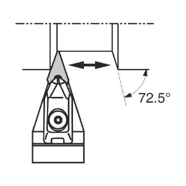 京セラ 外径加工用ホルダ DVVNN2525M-16 1本 358-0407（直送品）