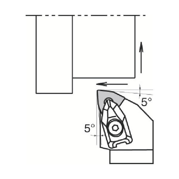 京セラ 外径加工用ホルダ DWLNL2525M-08 1本 358-0423（直送品）