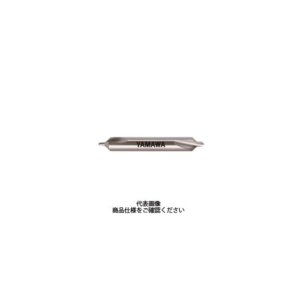 YMW A形90 ゚ 弱ねじれ溝 超硬センタ穴ドリルCーCDーQ 2.5 X 90 ゚X 7.7 C-CD-Q 2.5X90 1本（直送品）