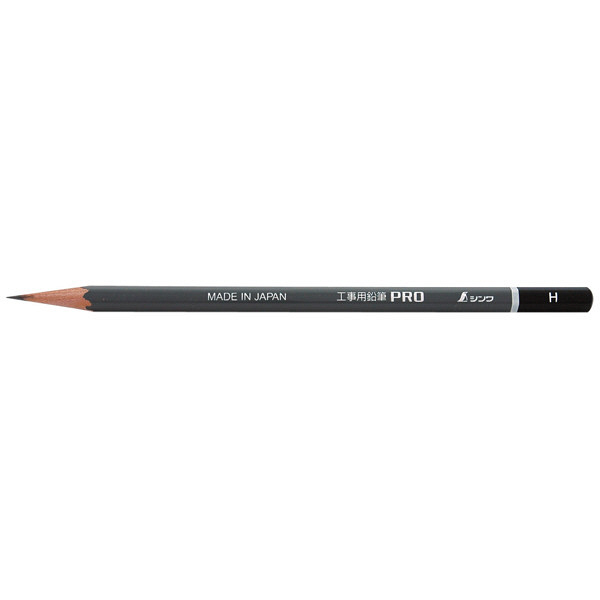 シンワ測定　工事用　鉛筆　Pro　H　3本入　78518　1セット（10個）　（直送品）