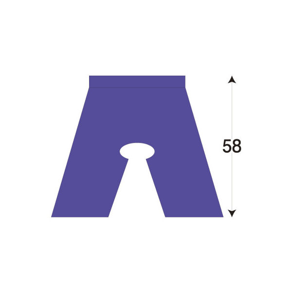 バイリーンクリエイト 検査用パンツ(穴あき/86cm) IP-150 1箱(100枚入) 07-3095-02（直送品）