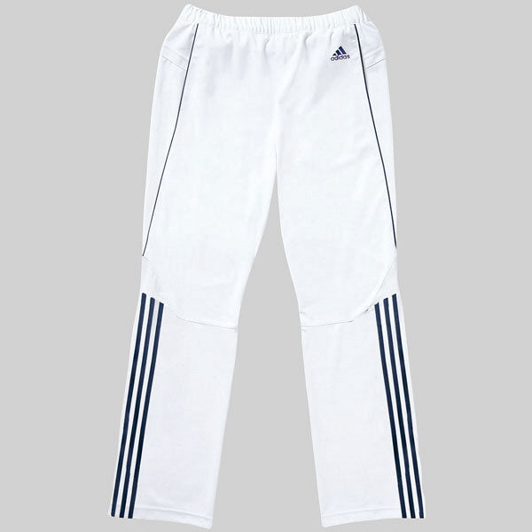 KAZEN adidas（アディダス）メンズパンツ 医療白衣 ホワイト+ネイビー O SMS502-18（直送品）