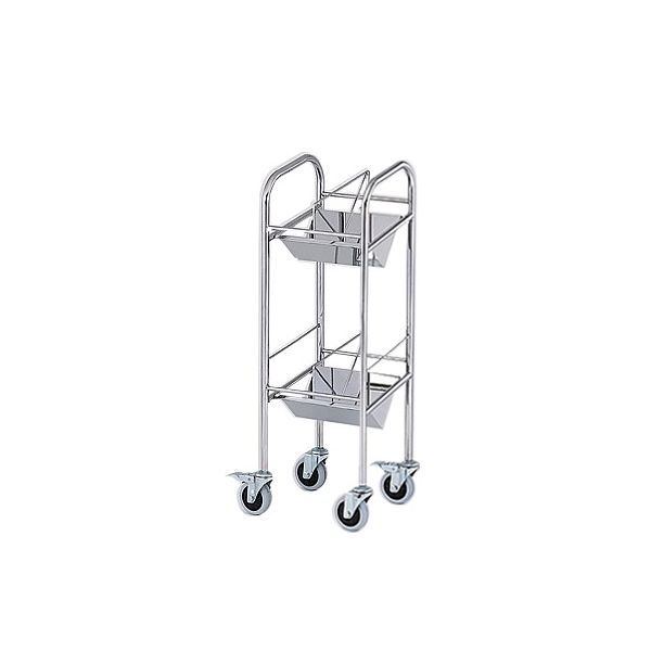 アズワン カルテワゴン(平板タイプ) 380×320×1010mm 20F 1台 8-7482-04（直送品）