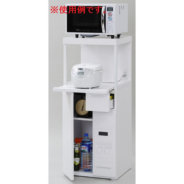 特徴計量米びつ付レンジ台 Fine Kitchen 計量米びつ付(12kg) SK-311