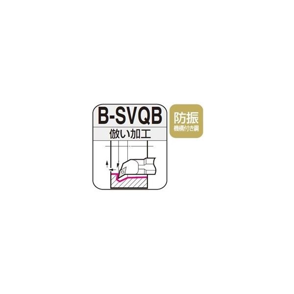 住友電工ハードメタル 内径用ホルダ B16R-SVQBR1103-20 1個（直送品）