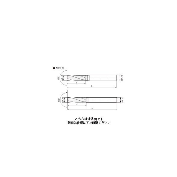 住友電工ハードメタル フラットマルチドリル MDF0270S2D:ACF75 1本（直送品）