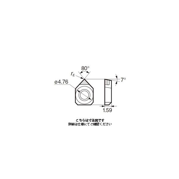 住友電工ハードメタル スミボロンチップ NU-ZNEX040102:BN7000 1個（直送品）