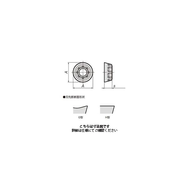 住友電工ハードメタル 旋削用チップ RDET1204M0EN-H:ACM200 1セット(10個)（直送品）