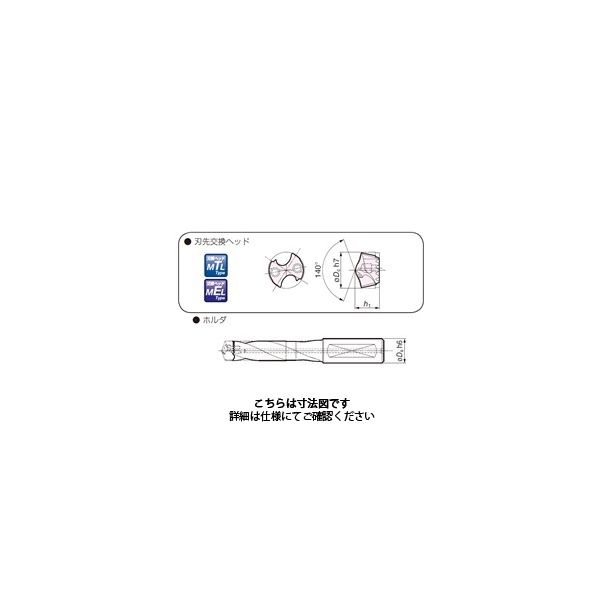 住友電工ハードメタル SEC- マルチドリルSMD型ホルダ5D SMDH125L 1本（直送品）