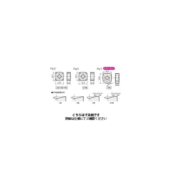 住友電工ハードメタル フライス用チップ SNMT1205ZNEN-L:ACK200（直送品）