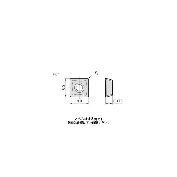 住友電工ハードメタル フライス用チップ SOMT080304PZER-L:ACK200（直送品）