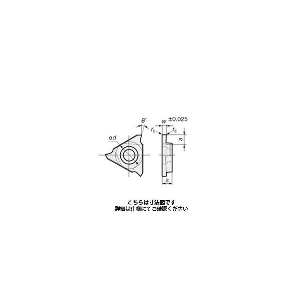 住友電工ハードメタル 溝入れチップTGA型 TGAL3050E:T1500A 1セット(10個)（直送品）