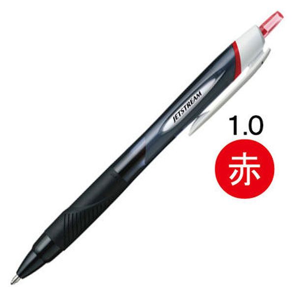 油性ボールペン ジェットストリーム単色 1.0mm 赤 SXN15010.15 三菱鉛筆uni ユニ