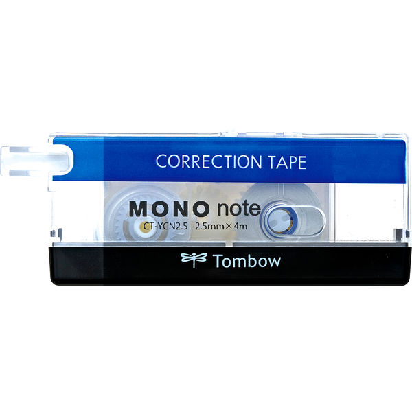 トンボ鉛筆【MONO】修正テープ　モノノート　2.5mm　細幅テープ　使いきりタイプ　CT-YCN2.5　1個