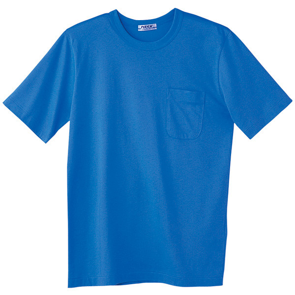 自重堂　制服百科　半袖Ｔシャツ　ブルー　４Ｌ　10（直送品）