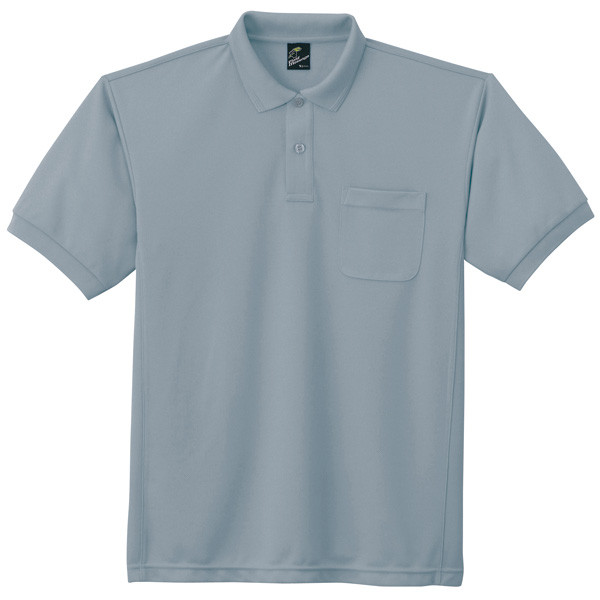 自重堂　制服百科　製品制電吸汗速乾半袖ポロシャツ　グレー　Ｍ　84984（直送品）