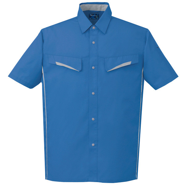 自重堂　制服百科　製品制電半袖シャツ　ライトブルー　Ｍ　85514（直送品）