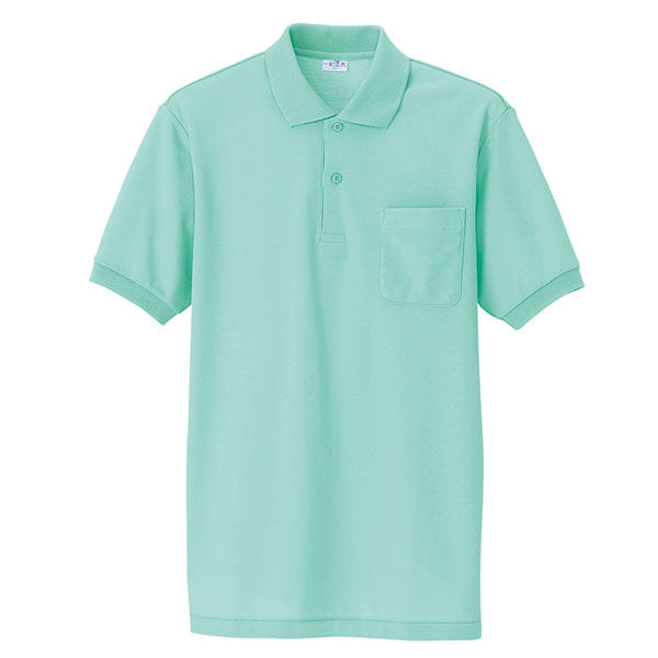 アイトス 半袖ポロシャツ（男女兼用） ミントグリーン M AZ861-005 1着（直送品）