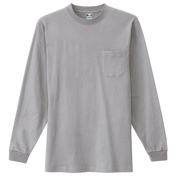 アイトス 長袖Tシャツ（ポケット付）（男女兼用） モクグレー S AZ10530-144 1着（直送品）