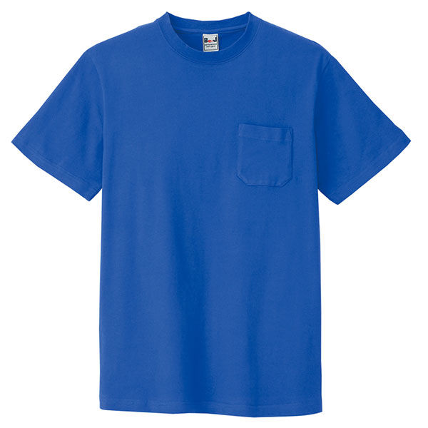 アイトス 半袖Tシャツ（ポケット付）（男女兼用） ブルー L AZ10531-006 1着（直送品）