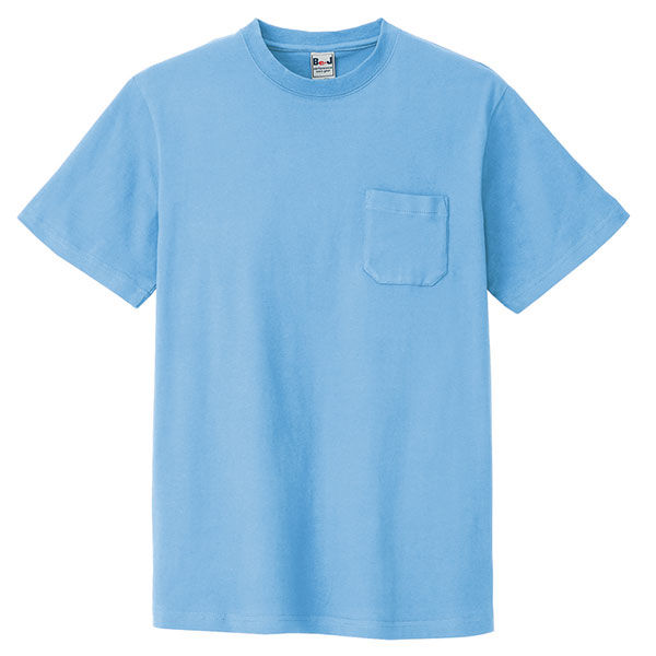 アイトス 半袖Tシャツ（ポケット付）（男女兼用） サックス S AZ10531-007 1着（直送品）