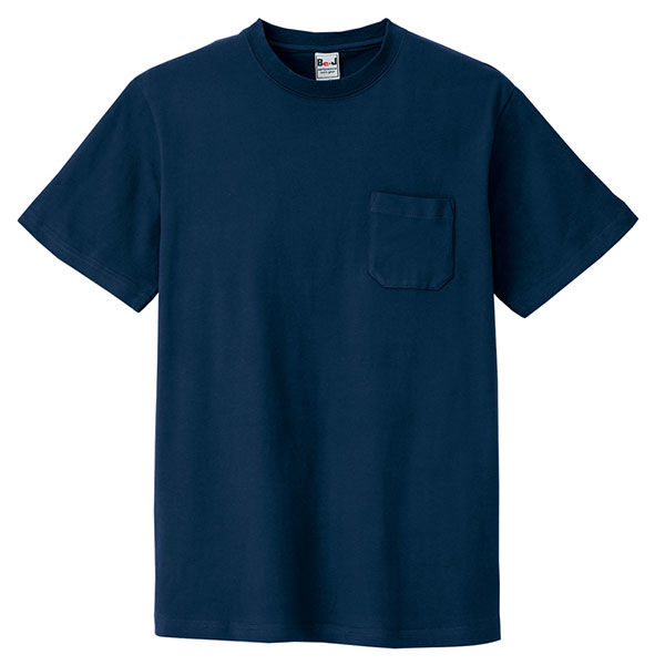 アイトス 半袖Tシャツ（ポケット付）（男女兼用） ネイビー S AZ10531-008 1着（直送品）