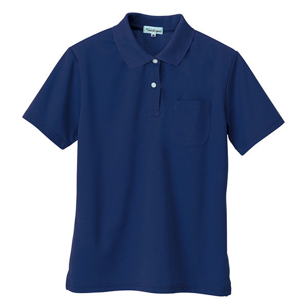 極美品 45r コットン ポロシャツ 水色 2 SMOOTH COTTON JERSEY ホワイト無地ポロシャツ（半袖） | FABRIC