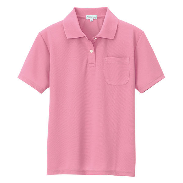アイトス 吸汗速乾（クールコンフォート）レディース半袖ポロシャツ ピンク L AZ10589-160 1着（直送品）