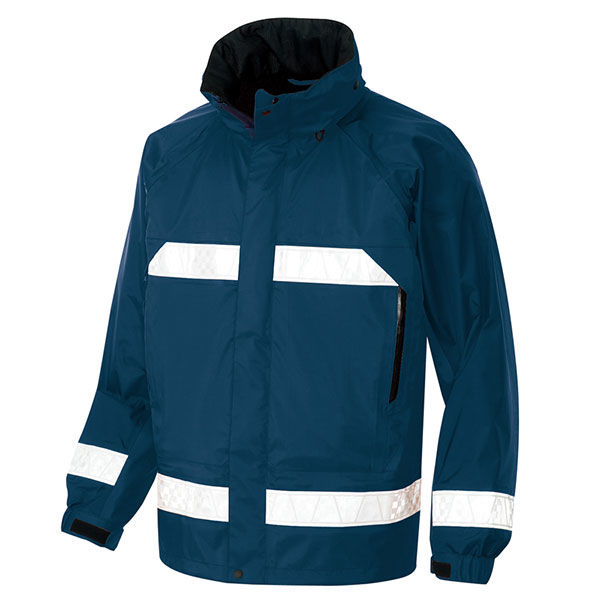アイトス 全天候型リフレクタージャケット ネイビー 4L AZ56303-008 1着（直送品）