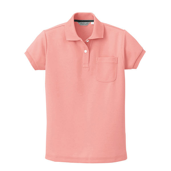 アイトス レディース半袖ポロシャツ ピンク 5号 AZCL2000-025 1着（直送品）