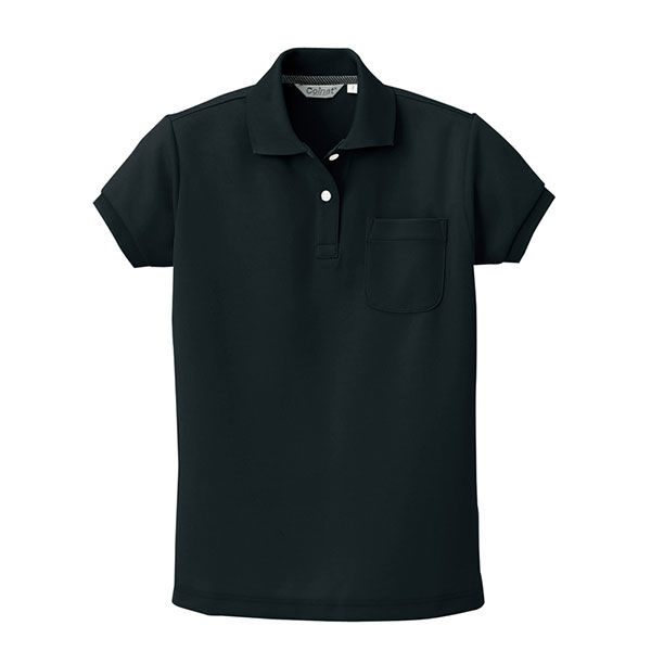 アイトス レディース半袖ポロシャツ ブラック 9号 AZCL2000-091 1着（直送品）