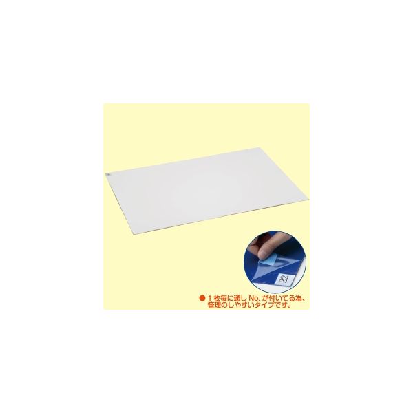ミドリ安全 粘着マット ミドリ粘着マットR ホワイト 600×1200mm (30シート×8セット) 4096070115 1箱(8セット)（直送品）